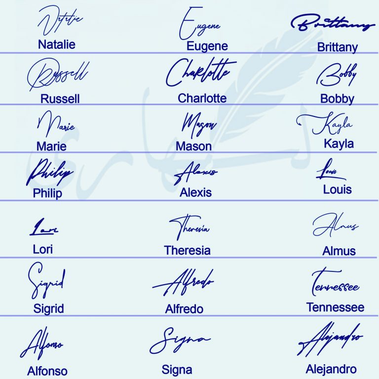 What Is Cursive Signature at Shirley Stripling blog